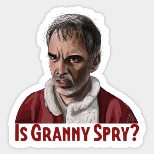 Bad Santa: Is Granny Spry? Sticker
